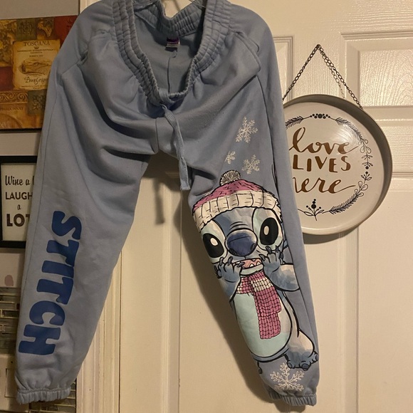 Disney Other - Stitch Blue Bottoms
